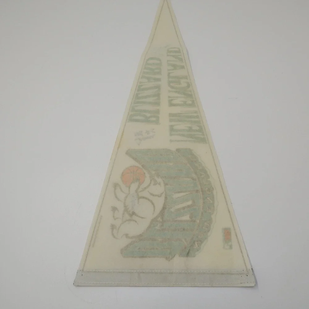 Vintage New England Blizzard ABL Basketball League Pennant Felt Autographed Sign